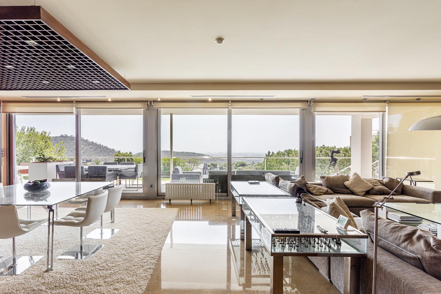 Luxury villa Valencia Spain — living room with sea views