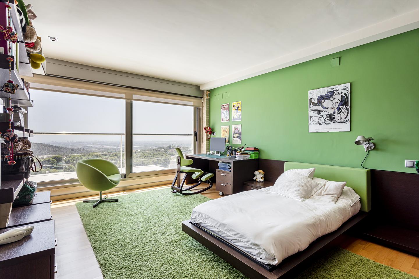 Bedroom with views — villa for sale Valencia